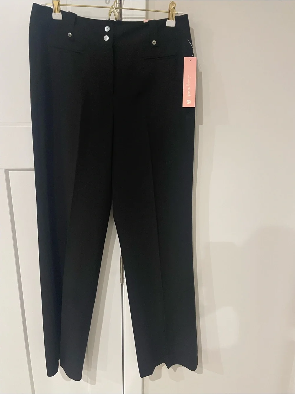 dressbarn Black Tailored Dress Pants